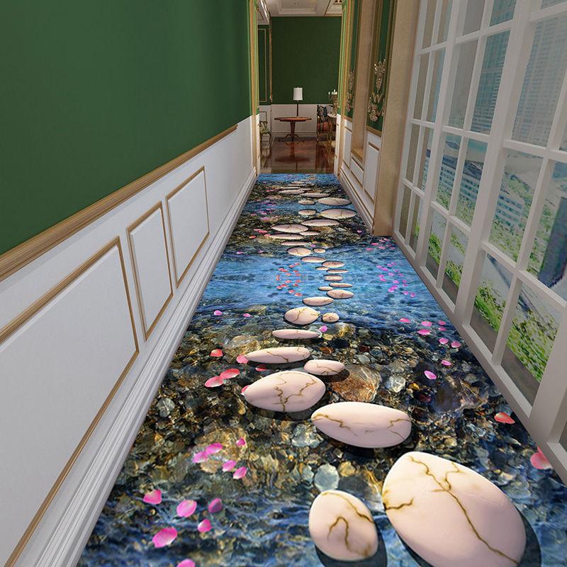 Ковёр 3д для коридора 100*100cm